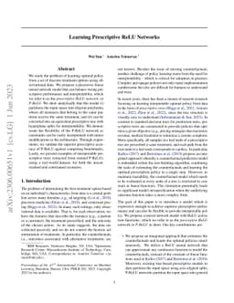 Learning Prescriptive ReLU Networks