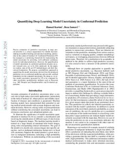 Quantifying Deep Learning Model Uncertainty in Conformal Prediction