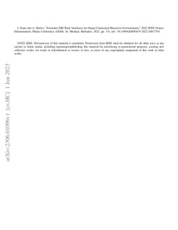 Extended-XRI Body Interfaces for Hyper-Connected Metaverse Environments