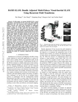 BAMF-SLAM: Bundle Adjusted Multi-Fisheye Visual-Inertial SLAM Using
  Recurrent Field Transforms