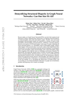 Demystifying Structural Disparity in Graph Neural Networks: Can One Size
  Fit All?