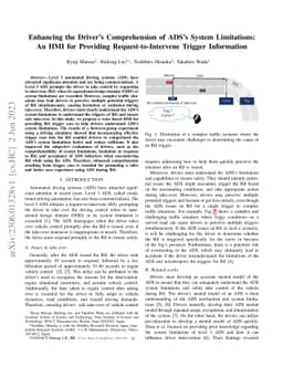 Enhancing the Driver's Comprehension of ADS's System Limitations: An HMI
  for Providing Request-to-Intervene Trigger Information