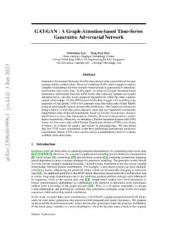 GAT-GAN : A Graph-Attention-based Time-Series Generative Adversarial
  Network