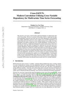 Cross-LKTCN: Modern Convolution Utilizing Cross-Variable Dependency for
  Multivariate Time Series Forecasting Dependency for Multivariate Time Series
  Forecasting