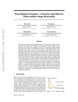 Deep Optimal Transport: A Practical Algorithm for Photo-realistic Image
  Restoration