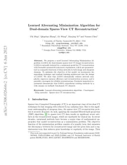 Learned Alternating Minimization Algorithm for Dual-domain Sparse-View
  CT Reconstruction