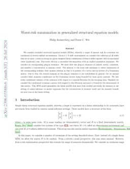 Worst-risk minimization in generalized structural equation models