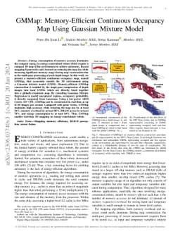 GMMap: Memory-Efficient Continuous Occupancy Map Using Gaussian Mixture
  Model