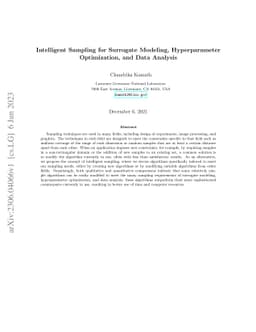 Intelligent sampling for surrogate modeling, hyperparameter
  optimization, and data analysis