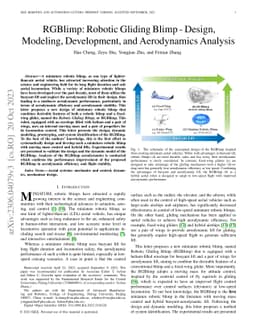 RGBlimp: Robotic Gliding Blimp -- Design, Modeling, Development, and
  Aerodynamics Analysis