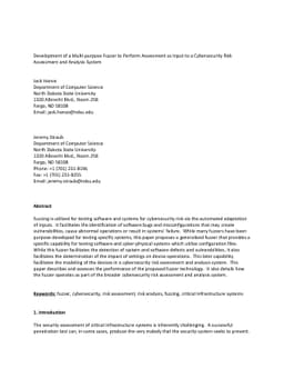 Development of a Multi-purpose Fuzzer to Perform Assessment as Input to
  a Cybersecurity Risk Assessment and Analysis System