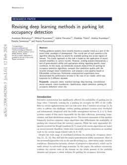 Revising deep learning methods in parking lot occupancy detection