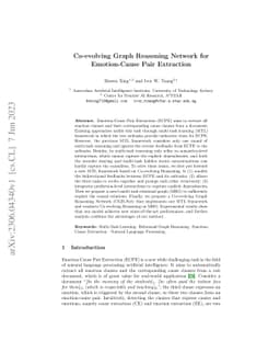Co-evolving Graph Reasoning Network for Emotion-Cause Pair Extraction