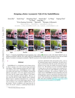 Designing a Better Asymmetric VQGAN for StableDiffusion