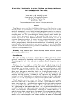 Knowledge Detection by Relevant Question and Image Attributes in Visual
  Question Answering
