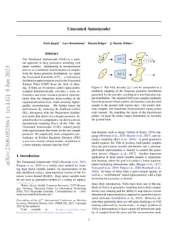 Unscented Autoencoder