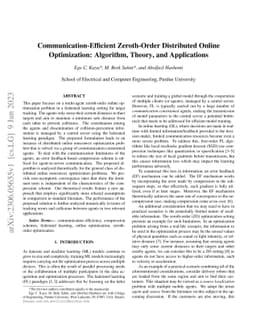 Communication-Efficient Zeroth-Order Distributed Online Optimization:
  Algorithm, Theory, and Applications