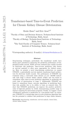 Transformer-based Time-to-Event Prediction for Chronic Kidney Disease
  Deterioration
