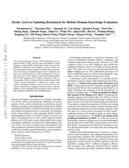 Xiezhi: An Ever-Updating Benchmark for Holistic Domain Knowledge
  Evaluation