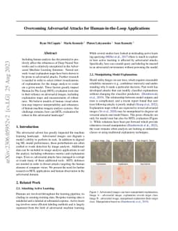 Overcoming Adversarial Attacks for Human-in-the-Loop Applications