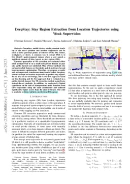 DeepStay: Stay Region Extraction from Location Trajectories using Weak
  Supervision