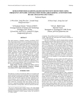 Semi-supervsied Learning-based Sound Event Detection using Freuqency
  Dynamic Convolution with Large Kernel Attention for DCASE Challenge 2023 Task
  4