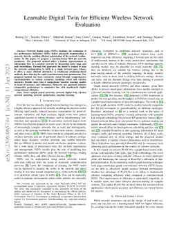 Learnable Digital Twin for Efficient Wireless Network Evaluation