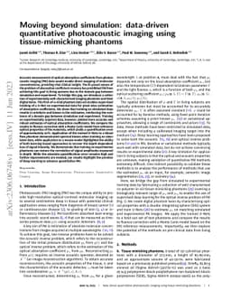 Moving beyond simulation: data-driven quantitative photoacoustic imaging
  using tissue-mimicking phantoms