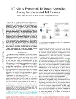 IoT-AD: A Framework To Detect Anomalies Among Interconnected IoT Devices