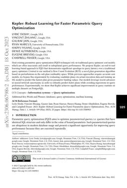 Kepler: Robust Learning for Faster Parametric Query Optimization