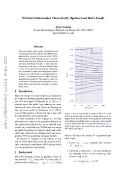 NF4 Isn't Information Theoretically Optimal (and that's Good)