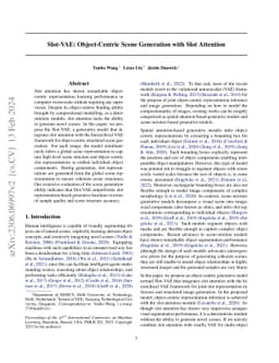 Slot-VAE: Object-Centric Scene Generation with Slot Attention