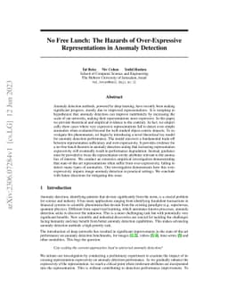 No Free Lunch: The Hazards of Over-Expressive Representations in Anomaly
  Detection