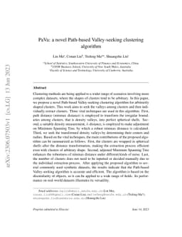 PaVa: a novel Path-based Valley-seeking clustering algorithm