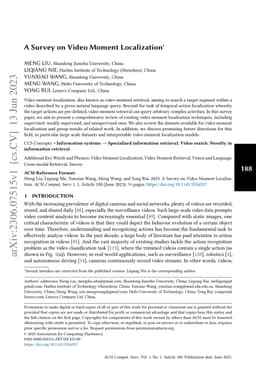 A Survey on Video Moment Localization