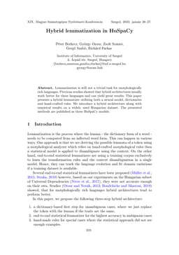 Hybrid lemmatization in HuSpaCy
