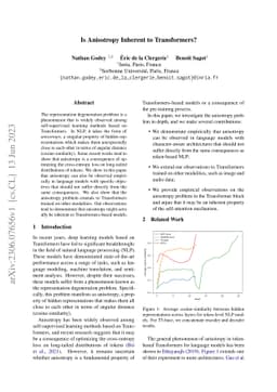 Is Anisotropy Inherent to Transformers?
