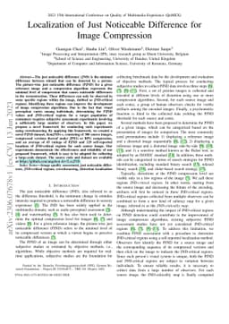 Localization of Just Noticeable Difference for Image Compression