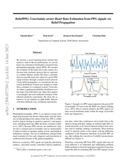 BeliefPPG: Uncertainty-aware Heart Rate Estimation from PPG signals via
  Belief Propagation