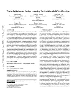 Towards Balanced Active Learning for Multimodal Classification
