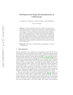 Self-Supervised Polyp Re-Identification in Colonoscopy