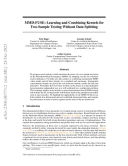 MMD-FUSE: Learning and Combining Kernels for Two-Sample Testing Without
  Data Splitting