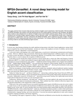MPSA-DenseNet: A novel deep learning model for English accent
  classification