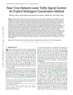 Real-Time Network-Level Traffic Signal Control: An Explicit Multiagent
  Coordination Method