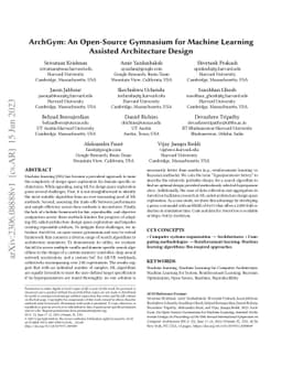 ArchGym: An Open-Source Gymnasium for Machine Learning Assisted
  Architecture Design