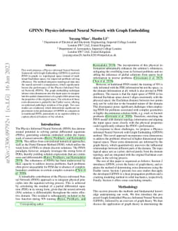 GPINN: Physics-informed Neural Network with Graph Embedding