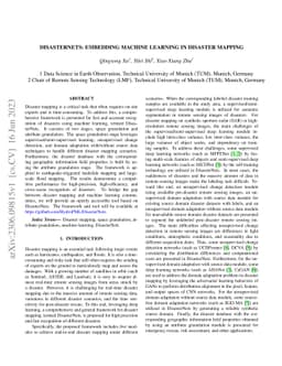DisasterNets: Embedding Machine Learning in Disaster Mapping