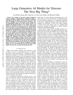 Large Generative AI Models for Telecom: The Next Big Thing?