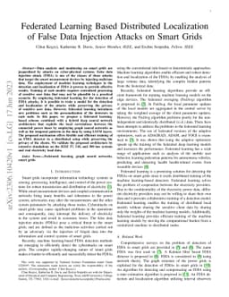 Federated Learning Based Distributed Localization of False Data
  Injection Attacks on Smart Grids