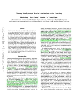 Taming Small-sample Bias in Low-budget Active Learning
